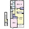 花メゾンＢ 2LDKの間取り
