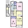 マーシャルＢ 2LDKの間取り