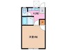 プラザイン10 1Kの間取り