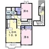 ベルシュプール　Ａ棟 2LDKの間取り