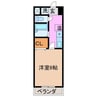 パルテンザ松阪２ 1Kの間取り
