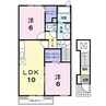 サルウェーＢ 2LDKの間取り