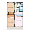 Ｃａｓａ　Ｒｅｃｕｅｒｄｏ 2LDKの間取り