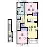メゾン　アイリスＢ 2LDKの間取り