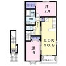 フォレスト　レイク　Ｂ 2LDKの間取り