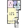 ベルシエロ　Ａ 1LDKの間取り