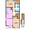 アルドール　Ａ 2LDKの間取り