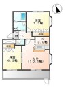 フラワーヒルズ天白Ｃ 2LDKの間取り