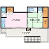上村様共同住宅 1DKの間取り