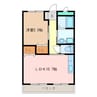 メゾン花　弐番館 1LDKの間取り