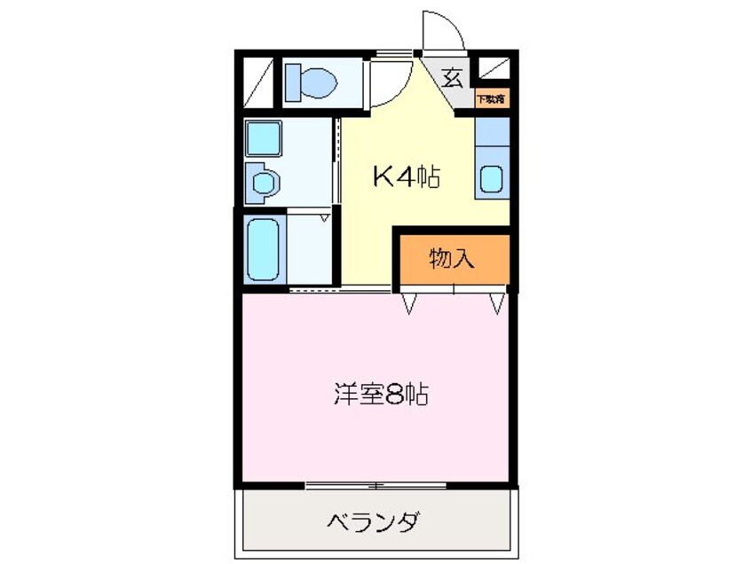 間取図 クラージュ21