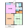 ヘルシーハイツ 2DKの間取り