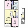 ライラック　Ｂ 2LDKの間取り