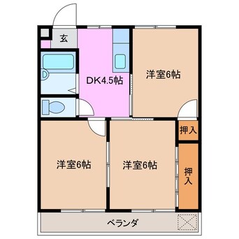 間取図 コーポさわやかⅡ