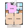 グリーンハイツ 2DKの間取り