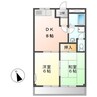 サンパレスＳＡＫＡＩ 2DKの間取り