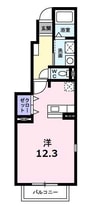 アステルン 1Rの間取り