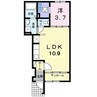 ベルシエロ　Ａ 1LDKの間取り