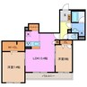 べレオ松阪中央 2LDKの間取り