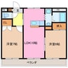 ＰＵＲＥ ＳＨＯＯ 2LDKの間取り