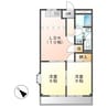 フォンテーヌ 2LDKの間取り