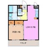 マエストロ明和 1LDKの間取り