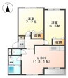 ガーデンパレス 2LDKの間取り