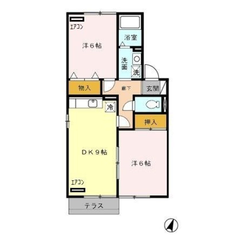間取図 カーサボヌール　Ｂ