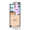 パレドールＫｏｎｉｓｈｉ 1Kの間取り