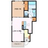 ヒカルサ松阪長月町 1LDKの間取り