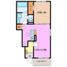 ヒカルサ松阪長月町 1LDKの間取り