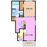 ヒカルサ松阪長月町 1LDKの間取り