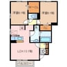 Ｃｅｒｅｚｏ 2LDKの間取り