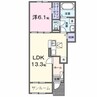 カーサ・アティラン　Ｂ 1LDKの間取り
