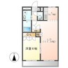 クローバーグリーンⅤ 1LDKの間取り