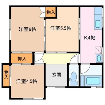 間取図 森田様貸家