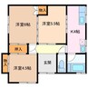 森田様貸家 3Kの間取り