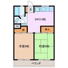伊藤ビル 2DKの間取り