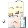 エルシャトーⅡ　C棟 2LDKの間取り