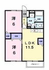 セレソ　Ａ棟 2LDKの間取り