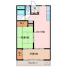 奥伊勢マンション 2LDKの間取り