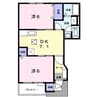 メゾン　ベルグラース　Ｃ 2DKの間取り
