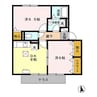 ｆｉｎｄ　ｂｉｒｄｉｅ　Ａ 2DKの間取り
