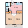 伊藤ビル 2Kの間取り
