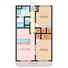 エスポワールＭ 2LDKの間取り