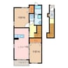 マーシャルＡ 2LDKの間取り