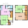 光町メゾネット 3DKの間取り