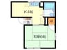 アーバン８８ 1Kの間取り