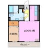 ツーファイブ 1LDKの間取り