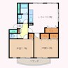 ソレイユ１０ 2LDKの間取り